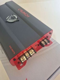 CRUNCH 3725 WATTS MONOBLOCK 1 OHM STABLE BUILT IN CROSSOVER WITH BASS CONTROL CAR AMPLIFIER