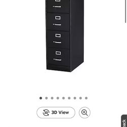 Staples 4 drawer filing cabinet vertical lock black