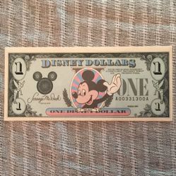 Disney Dollar $1 - Mickey - Scrooge McDuck - Rare Uncirculated