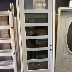 🚪 8-Foot 6-Lite Fiberglass Exterior Door – Pre-Hung 🚪