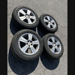4 — 205/65r16 5x100 5x3.94 Stock Subaru Crosstrek Forester Outback Impreza Wheels Rims Good 80% Treads 2024 DOT!