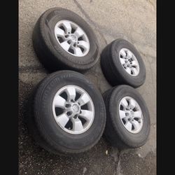 4 —- 265/70r16 6x139.7 6x5.5 4Runner Tacoma Stock Tacoma Tundra Yukon Tahoe Rims Wheels Tires!