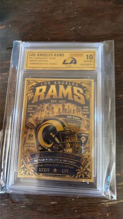 Los Angeles rams grade five 10 gold card