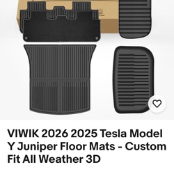 25/26’ Tesla Mod-Y Juniper  New Floor  Mats