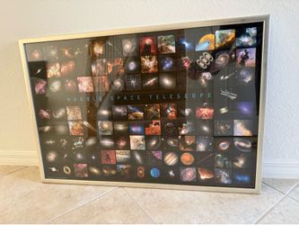 Framed Hubble Space Telescope wall picture