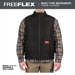 Milwaukee Men's 2X-Large Black FREEFLEX Lightweight Insulated Vest=Milw-190