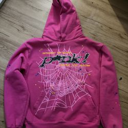 pink spider hoodie