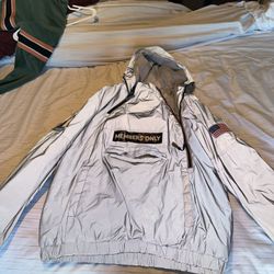 🧥 Members Only Reflective Pullover Windbreaker Jacket