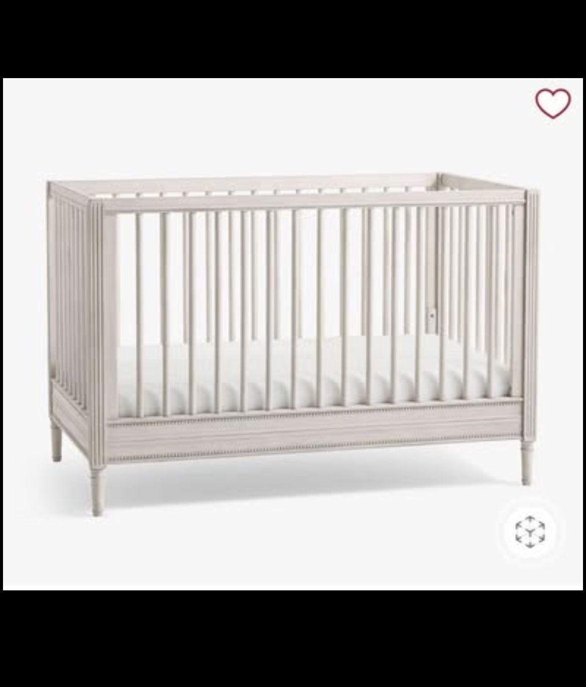 Pottery Barn Kids Harlow Crib Antique Grey WB