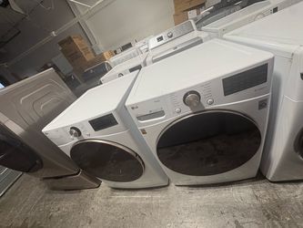 LG ThinQ Front Load Washer and Dryer Set