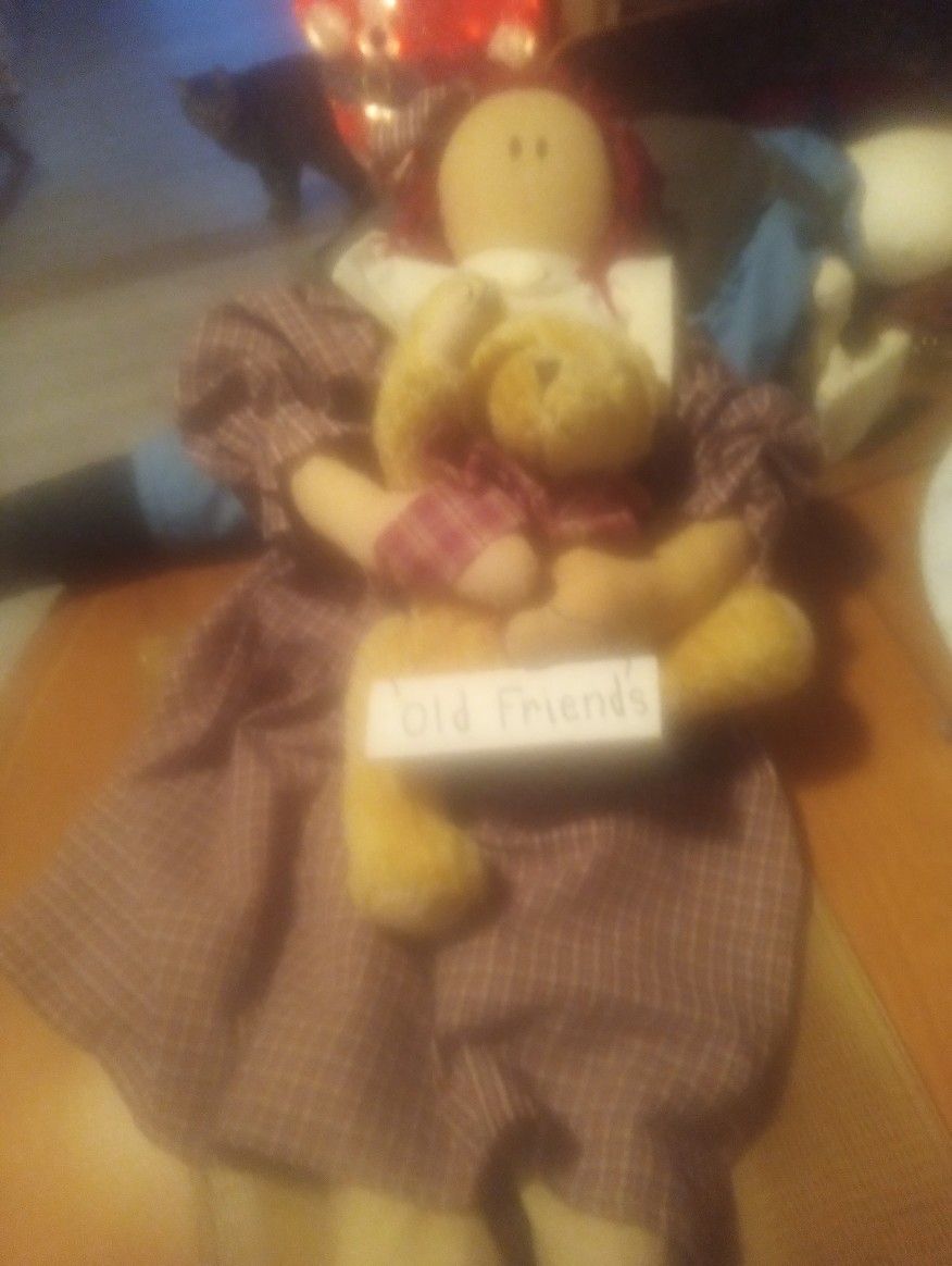 Vintage 1978 Raggaty Ann Style Country Doll