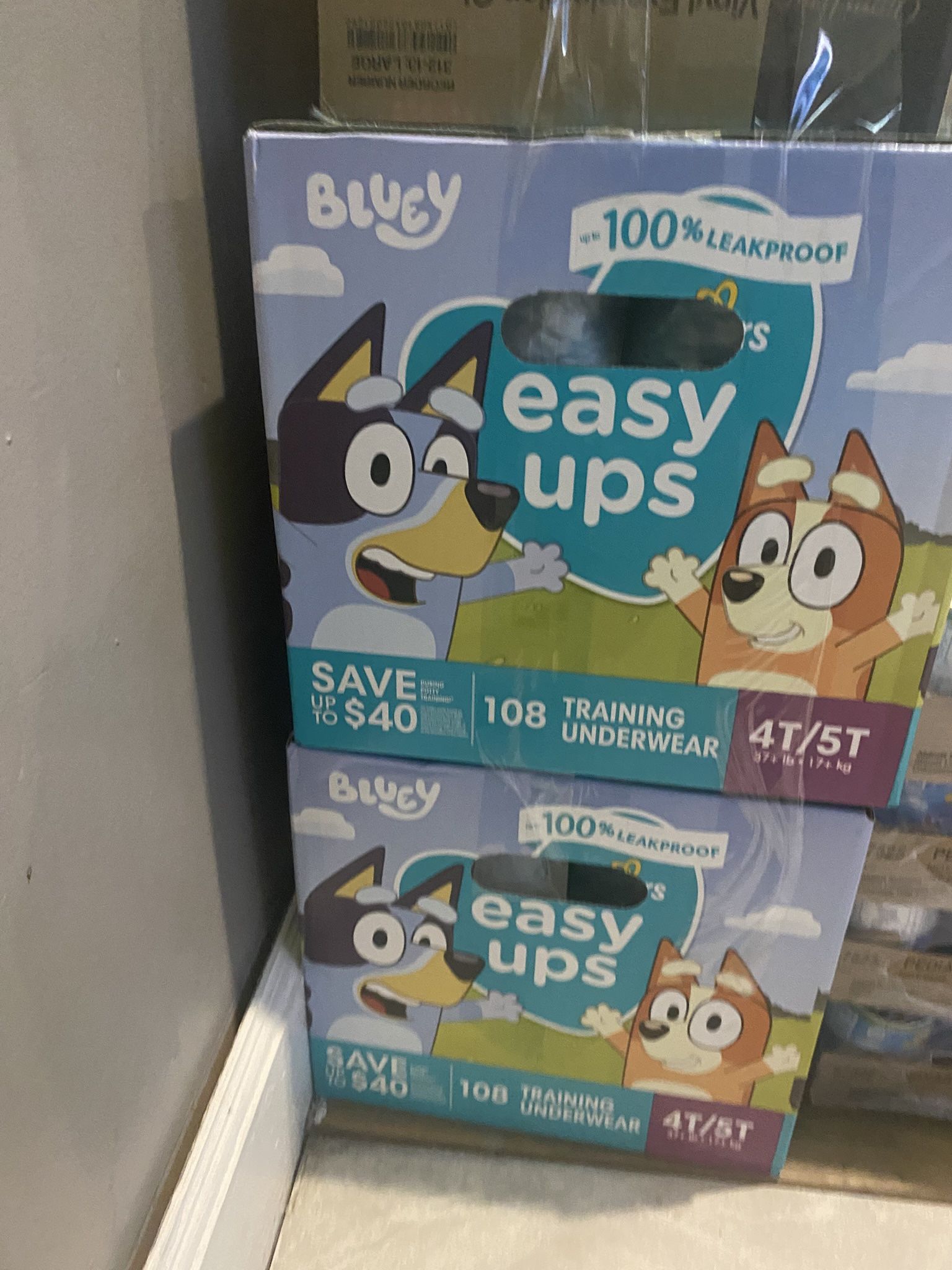 Bluey Pull Ups 45$ For 2 Boxes 