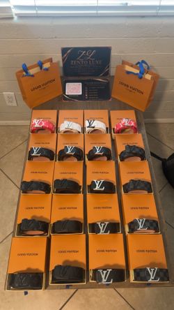 Men’s belts new with box and bag fit size 30-32-34-36-38