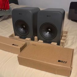 KEF LSX II LT Wireless HiFi Monitor Speakers | Premium Bookshelf System | Uni-Q Driver | High-Resolution Audio