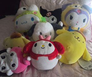 Hello Kitty and Friends Plush Lot of 8