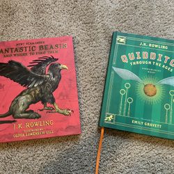 Harry Potter Fantastic Beasts And Quidditch books