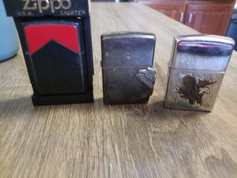 Lot of 3 Zippo Lighters