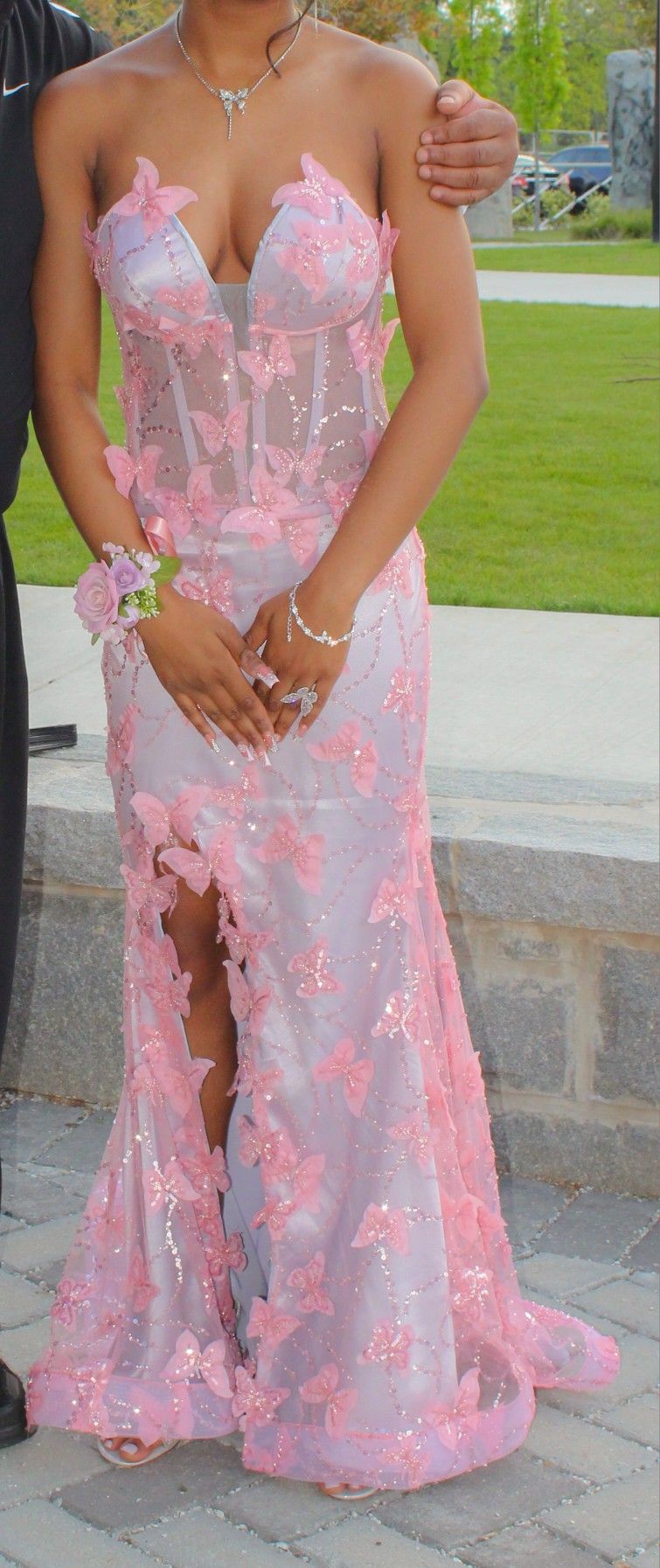 Custom Butterfly Prom Dress