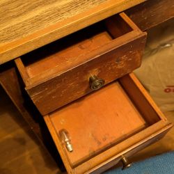 Vintage 1970s So Sewing Table/ Possible Vanity