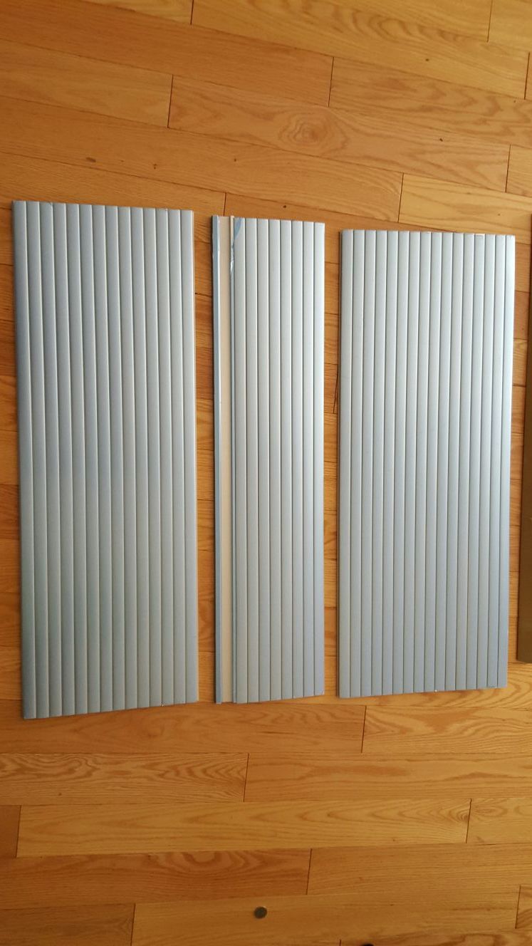 Ikea Effektiv 801.715.97 (80171597) Aluminum Tambour Door and Accessories
