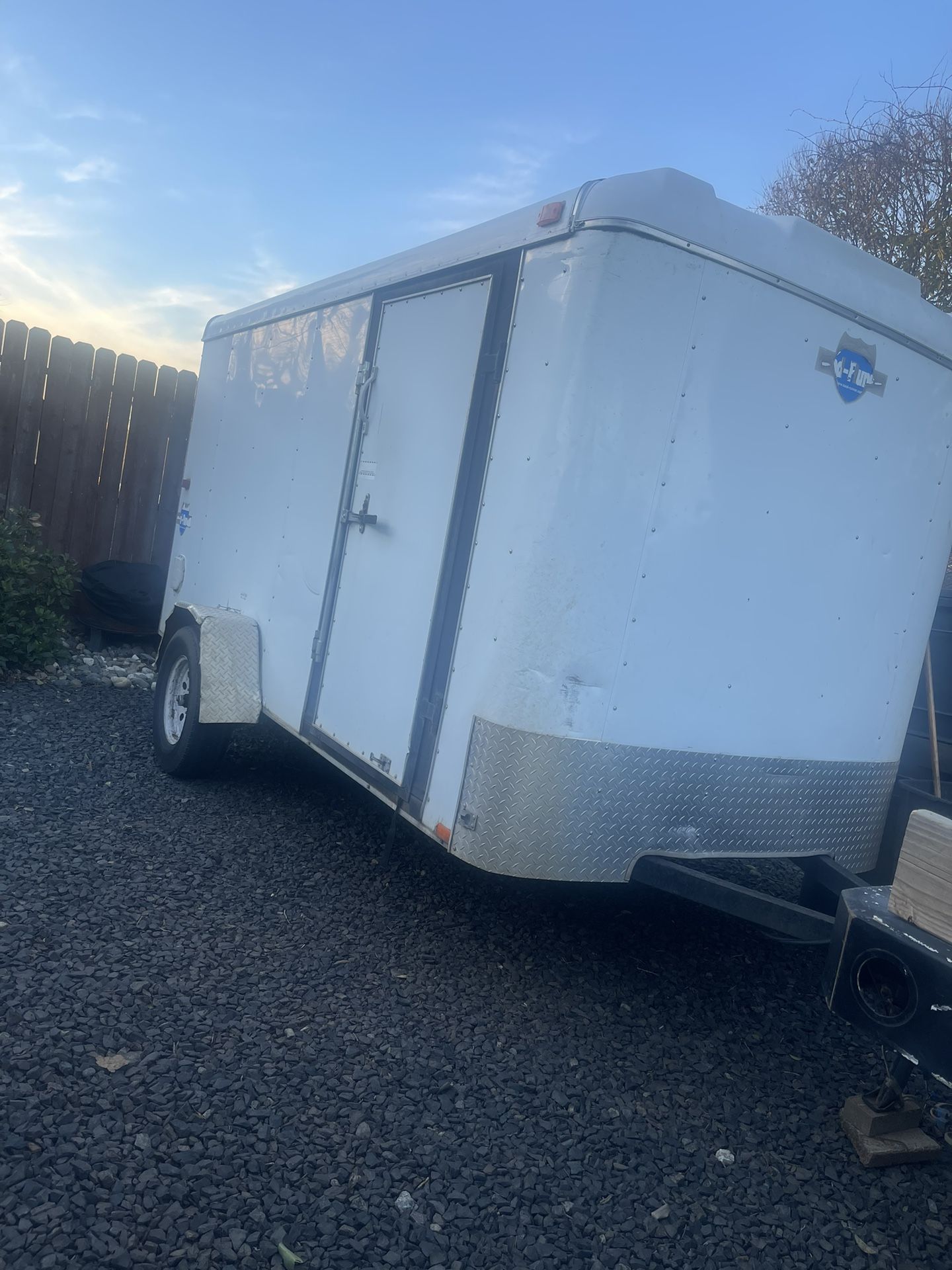 6x12 enclosed trailer equipment, not included