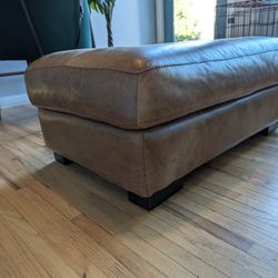 Leather Ottoman