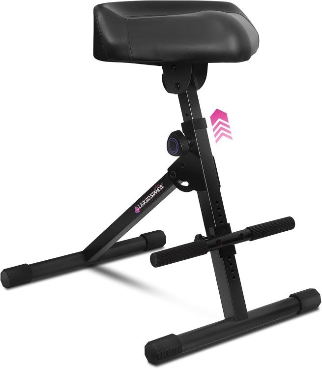 Liquid Stands Guitar Stool, Adjustable Piano Stool - Comfortable Musician Drum Throne - Drum Seat, Bass, Musician, Guitar Chair for Adults, Kids, Drum