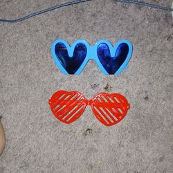 costume fashion heart sunglasses