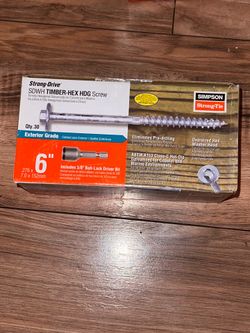 0.276 in. x 6 in. Strong-Drive SDWH Timber-Hex HDG Wood Screw (30-Pack)