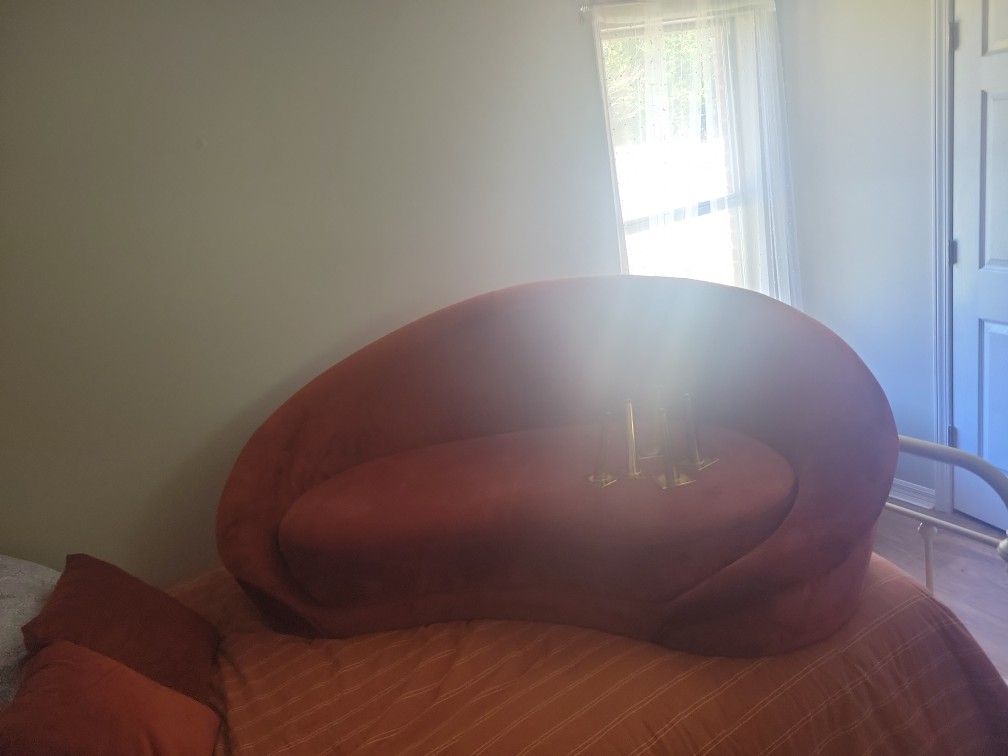 Groovy Burnt Orange Sofa