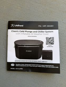 LifeTrend Classic Cold Plunge Tub with Chiller