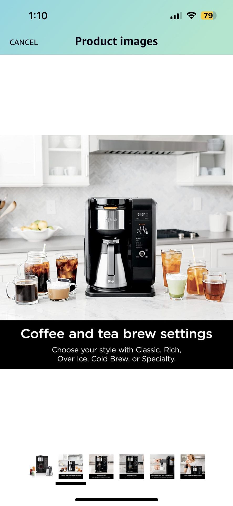Ninja Hot and Cold Brewed System, Auto-iQ Tea and Coffee Maker with 6 Brew  Sizes, 5 Brew Styles, Frother, Coffee & Tea Basket for Sale in Queens, NY -  OfferUp