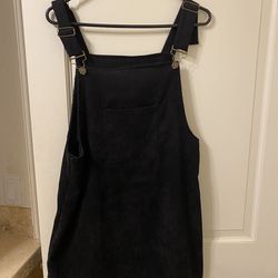 Black Overall Dress | Size L