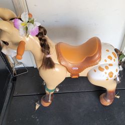 Classic  Child's "Riding " Pony (It actually moves when the child moves on the saddle)
