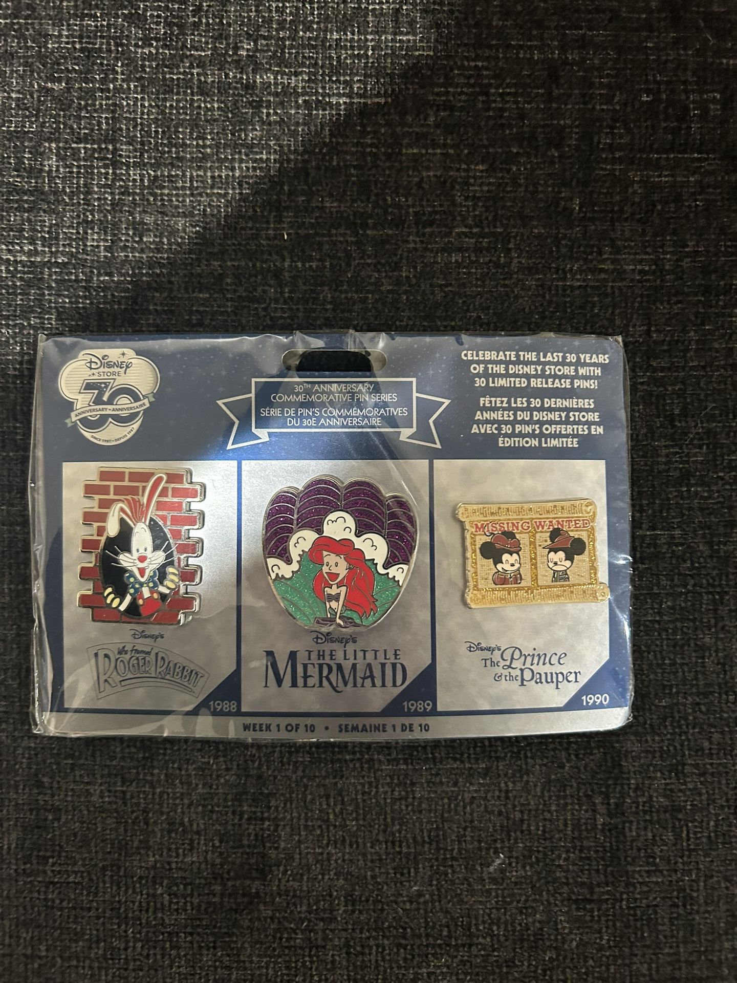 Disney store 30th Anniversary Pins