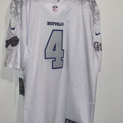 James Cook III #4 Buffalo Bills Vapor Stitched FUSE Rivalries Jersey Chrome Bills Logo Adult Men’s XXXL New with tags 