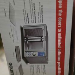 Gourmia 2 door stainless Steel electric air fryer NEW