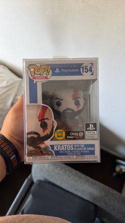 Pop God of war Kratos with blades of chaos