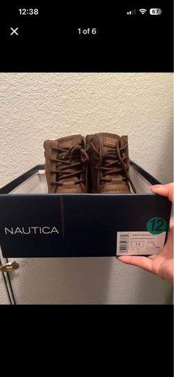 Little boys size 12 Nautica boots new