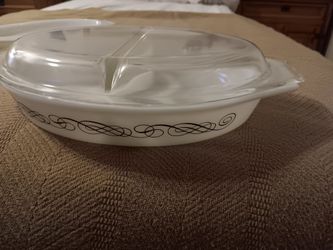Vintage Divided Pyrex Casserole