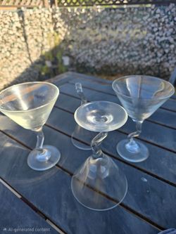 Z Stemed Martini Glasses