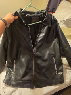 Leather mens jacket