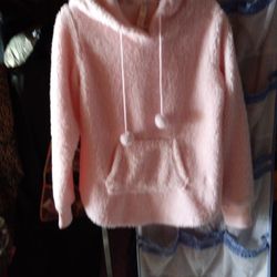 Warm Pink Fuzzy Hoodie