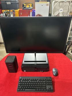 HP 32" QHD Engineering Workstation Complete Setup | Intel Xeon | 32GB RAM | Dedicated GPU | Plug-and-Play