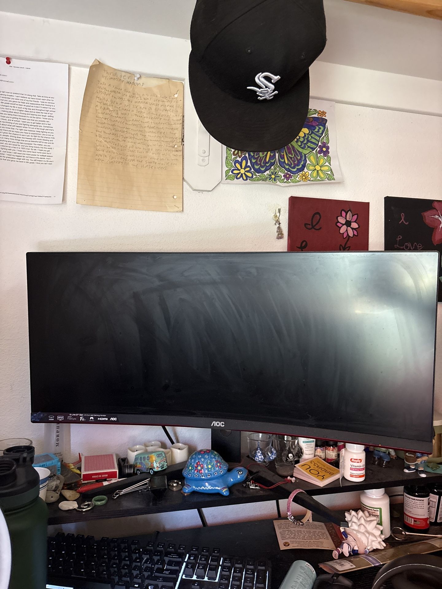 wide AOC monitor