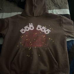 Brown And Pink sp5der Hoodie 