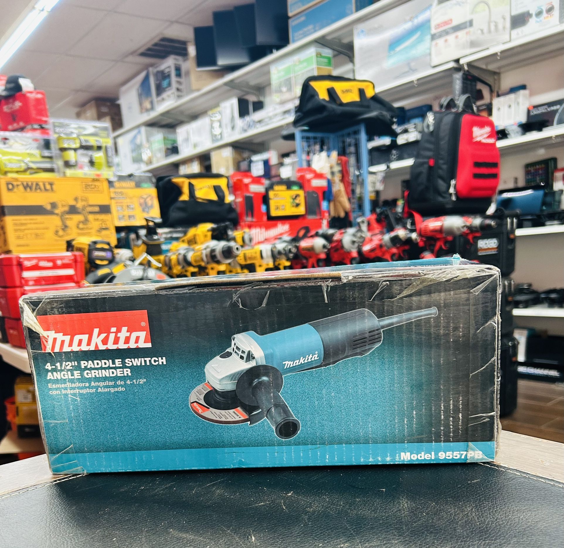 Makita Amp 1/2 Corded Paddle Switch Angle Grinder