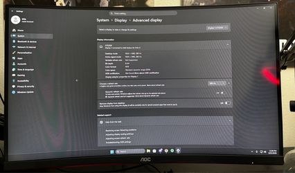 AOC 27" Curved 1080p 280hz Gaming Monitor