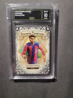 Lamine Yamal 2025 UD Goodwin Champions Black Glossy GMA 10
