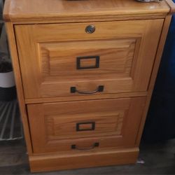 Wooden Filing Cabinet 